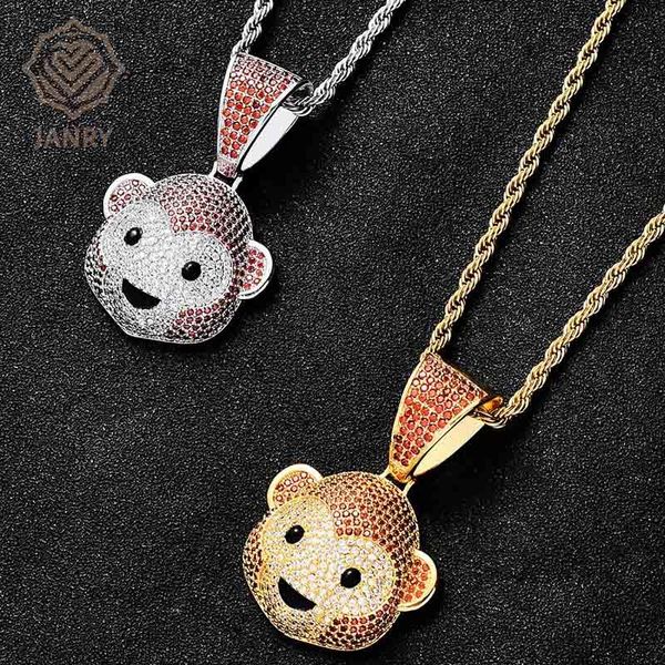 charms janry cute little monkey pendant necklace micro-inlaid zircon men women hip hop with 60cm chain, Bronze;silver
charms janry cute little monkey pendant necklace micro-inlaid zircon men women hip hop with 60cm chain, Bronze;silver