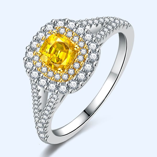 ring mosangshi women's micro inlaid zircon simulation diamond princess girls square yellow street fashion jewelry, Silver
ring mosangshi women's micro inlaid zircon simulation diamond princess girls square yellow street fashion jewelry, Silver