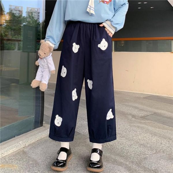women's pants & capris women kawaii cute bear trousers basis wild high waist loose pantalon elastic casual harajuku japanese fashion, Black;white
women's pants & capris women kawaii cute bear trousers basis wild high waist loose pantalon elastic casual harajuku japanese fashion, Black;white