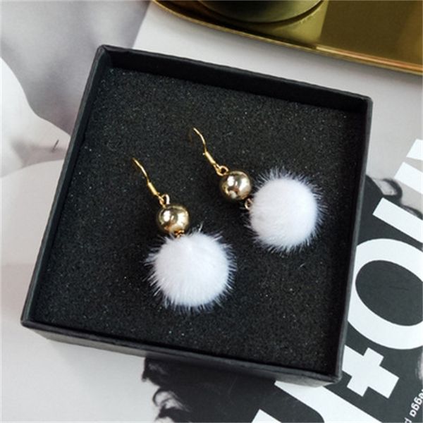 e260 korean version simple stud metal hairy hard hair ball ear hook earrings for women, Silver
e260 korean version simple stud metal hairy hard hair ball ear hook earrings for women, Silver