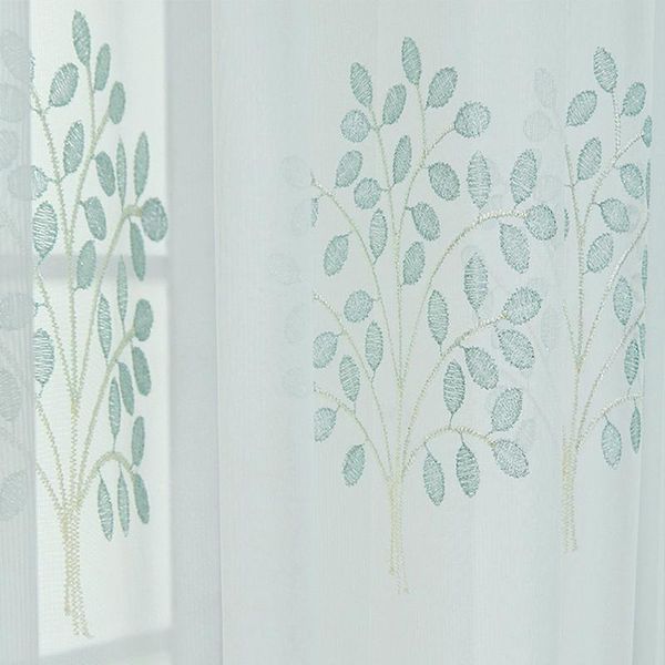 curtain & drapes blue tree embroidered tulle for bedroom elegant leaves delicate organza fabric bay window treatment cortinas m243c
curtain & drapes blue tree embroidered tulle for bedroom elegant leaves delicate organza fabric bay window treatment cortinas m243c
