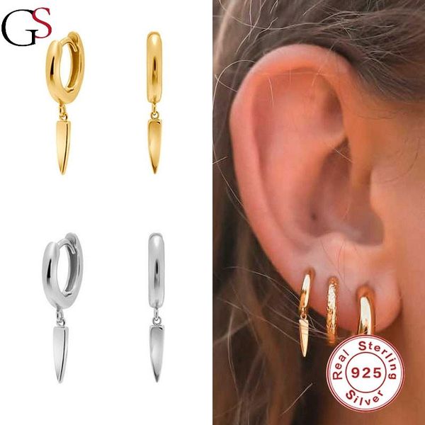 hoop & huggie gs 925 sterling silver rivet cone hopp earrings simple all-match latest fashion earring for women fine jewelry accessories, Golden;silver
hoop & huggie gs 925 sterling silver rivet cone hopp earrings simple all-match latest fashion earring for women fine jewelry accessories, Golden;silver
