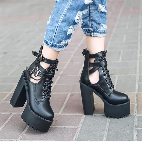 boots ymechic autumn 2021 ankle platform shoes round toe punk botas thick high heels back zip party women promotion, Black
boots ymechic autumn 2021 ankle platform shoes round toe punk botas thick high heels back zip party women promotion, Black