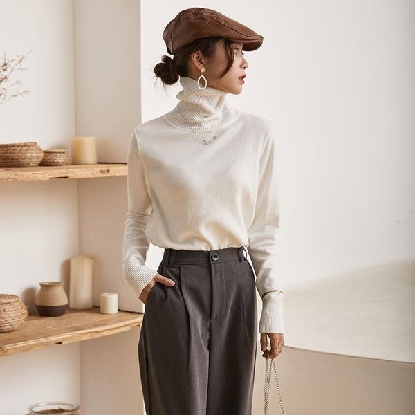 women's sweaters korean style turtelneck sweater casual fashion slim pullover long sleeve ropa mujer clothing db60my, White;black
women's sweaters korean style turtelneck sweater casual fashion slim pullover long sleeve ropa mujer clothing db60my, White;black