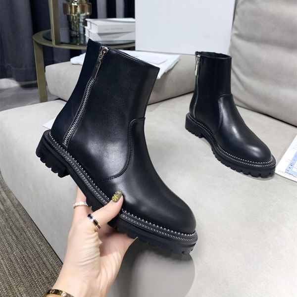boots autumn women zipper platform bordered round toe punk motorcycle designer shoes heighten black leather zapatos de mujer
boots autumn women zipper platform bordered round toe punk motorcycle designer shoes heighten black leather zapatos de mujer