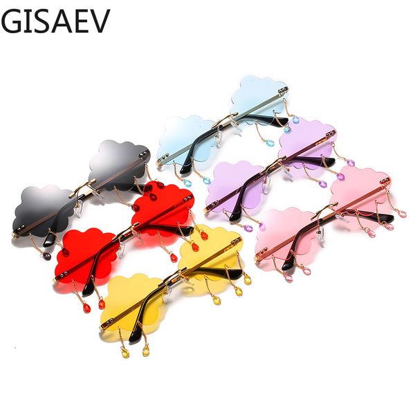 designer sunglasses gisaev driving glasses women frameless cloud raindrop rain metal chain crystal pendant small fashion, White;black
designer sunglasses gisaev driving glasses women frameless cloud raindrop rain metal chain crystal pendant small fashion, White;black