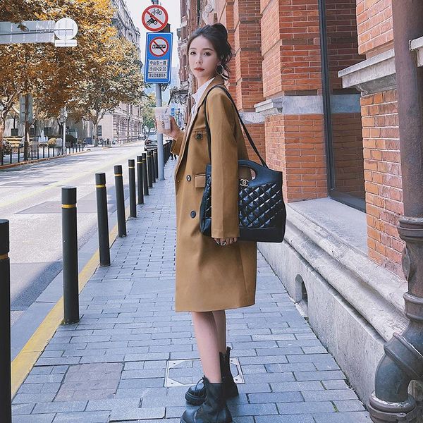 women's suits & blazers 2021 autumn and winter jacket womens clothing medium length women blazer elegant vintage wild female, White;black
women's suits & blazers 2021 autumn and winter jacket womens clothing medium length women blazer elegant vintage wild female, White;black