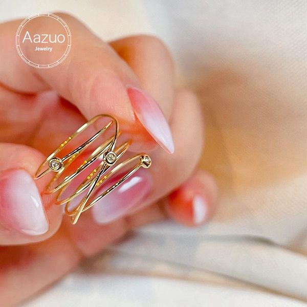 cluster rings aazuo genuine 18k yellow gold chic for lady sparkling diamond engagement anniversary simple style eternal fine jewelry, Golden;silver
cluster rings aazuo genuine 18k yellow gold chic for lady sparkling diamond engagement anniversary simple style eternal fine jewelry, Golden;silver