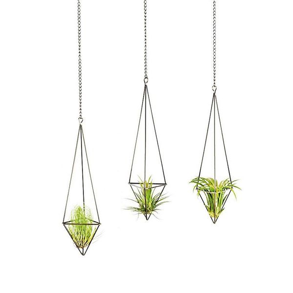 hooks & rails 3 pack hanging air plant holder for tillandsia display geometric planter with chains home decor plants, bronze
hooks & rails 3 pack hanging air plant holder for tillandsia display geometric planter with chains home decor plants, bronze