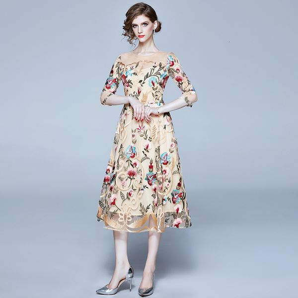 runway flowers embroidered dress the knitted line women's summer dresses vintage ol work mid-calf party dressed ta9802 gldq, Black;gray
runway flowers embroidered dress the knitted line women's summer dresses vintage ol work mid-calf party dressed ta9802 gldq, Black;gray