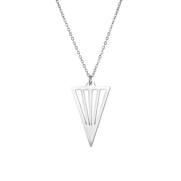 pendant necklaces zgn0019 selling 2021 latest design triangle shape necklace stainless steel geometric drop couple jewelry, Silver
pendant necklaces zgn0019 selling 2021 latest design triangle shape necklace stainless steel geometric drop couple jewelry, Silver