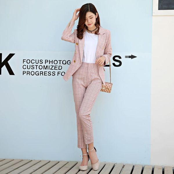 women's suits & blazers fashion formal business suitspants work wear sets uniform styles elegant plaid pant for women office, White;black
women's suits & blazers fashion formal business suitspants work wear sets uniform styles elegant plaid pant for women office, White;black
