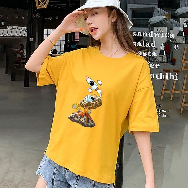 women's t-shirt women digital printing fashion korean version of all-match 2021 summer cotton hd, White
women's t-shirt women digital printing fashion korean version of all-match 2021 summer cotton hd, White