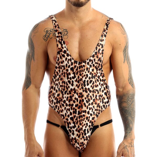 mens summer leopard costumes clubwear bodycon catsuit bodystocking sleeveless backless high cut mankini for evening party, Black;white
mens summer leopard costumes clubwear bodycon catsuit bodystocking sleeveless backless high cut mankini for evening party, Black;white