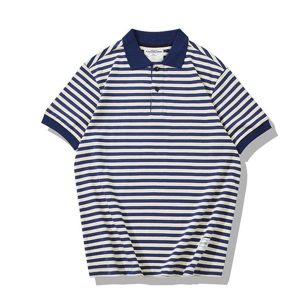 men's t-shirts ok1122 men summer fashion short sleeve navy striped 230g heavyweight cotton classical casual shirts, White;black
men's t-shirts ok1122 men summer fashion short sleeve navy striped 230g heavyweight cotton classical casual shirts, White;black