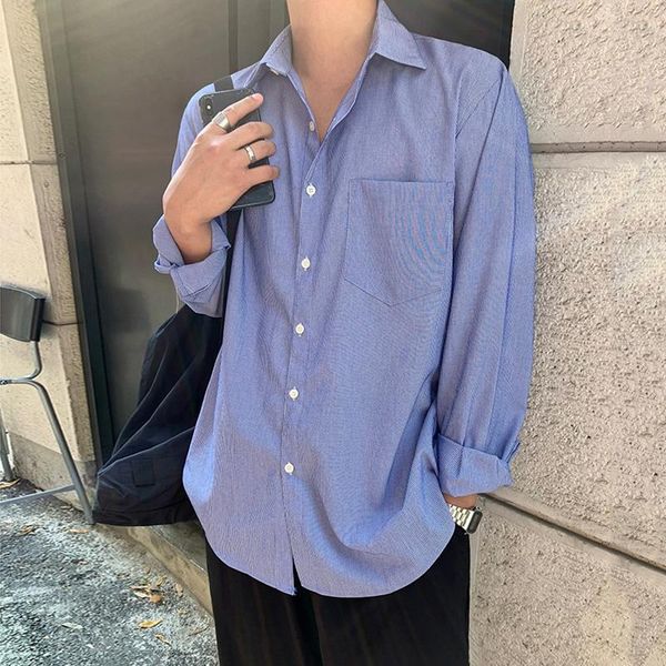 men's casual shirts autumn light gray vertical stripes long-sleeved shirt male korean version of the trend handsome jacket, White;black
men's casual shirts autumn light gray vertical stripes long-sleeved shirt male korean version of the trend handsome jacket, White;black