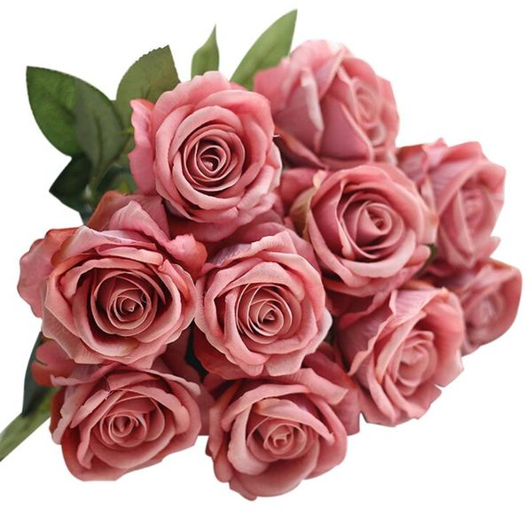 artificial fake roses flannel flower bridal bouquet wedding party home decor party home garden office coffee house decoration
artificial fake roses flannel flower bridal bouquet wedding party home decor party home garden office coffee house decoration