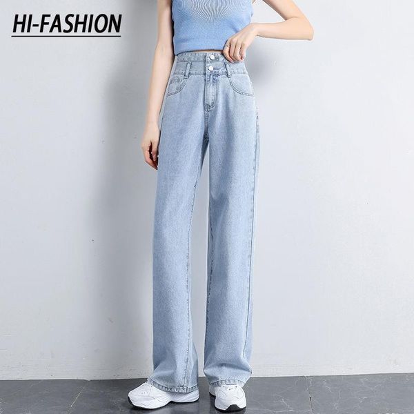 women's jeans hi-fashion casual fashion straight leg denim wide pants autumn bottom harajuku long high waist baggy fall pant, Blue
women's jeans hi-fashion casual fashion straight leg denim wide pants autumn bottom harajuku long high waist baggy fall pant, Blue