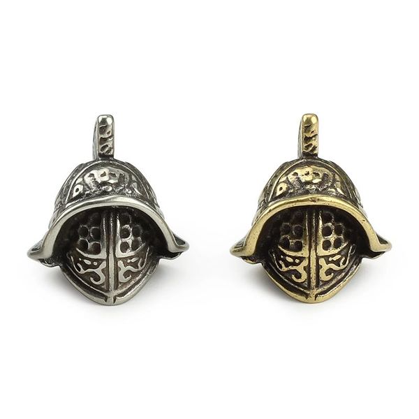 outdoor gadgets brass knife samurai helmet beads umbrella rope cord white paracord pendant
outdoor gadgets brass knife samurai helmet beads umbrella rope cord white paracord pendant