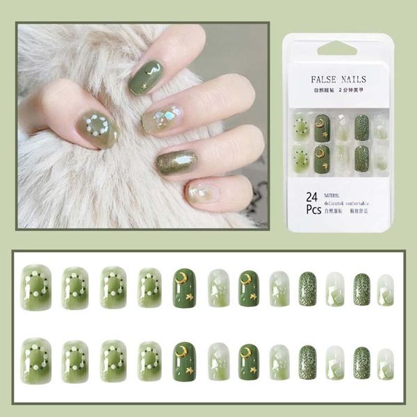 false nails 24 pieces of removable and wearable small daisy pattern full coverage fake charm nail art decoration manicure tools, Red;gold
false nails 24 pieces of removable and wearable small daisy pattern full coverage fake charm nail art decoration manicure tools, Red;gold