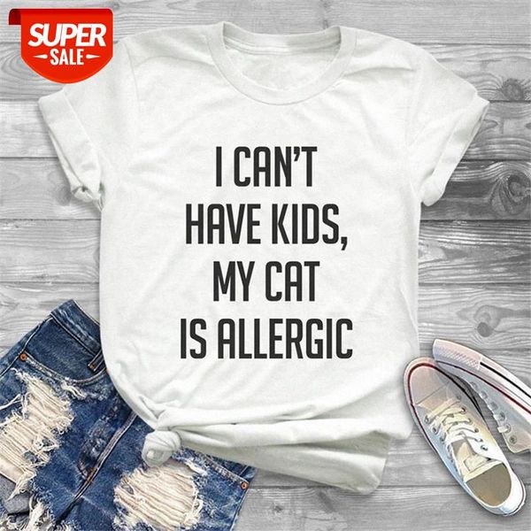 sunfiz YF I Can't Have Kids My Cat Is Allergic Print T shirt Women Cute Graphic Tees O-neck Short Sleeve Female Summer T-shirts #qM4L, White
sunfiz YF I Can't Have Kids My Cat Is Allergic Print T shirt Women Cute Graphic Tees O-neck Short Sleeve Female Summer T-shirts #qM4L, White