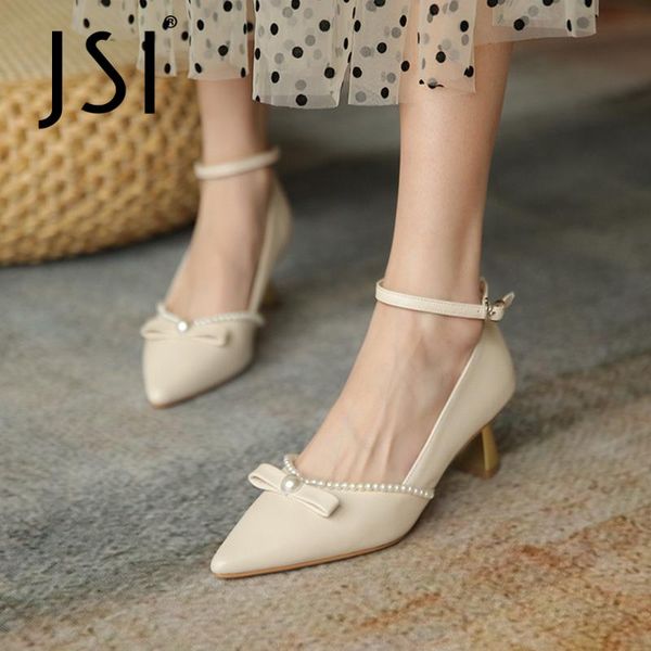 dress shoes jsi pumps woman genuine leather shallow pointed toe butterfly-knot string bead pearl ankle strap lady jo917, Black
dress shoes jsi pumps woman genuine leather shallow pointed toe butterfly-knot string bead pearl ankle strap lady jo917, Black