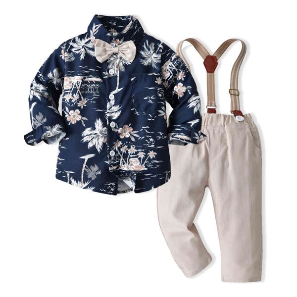 children's autumn trend children's suit fried street decor long sleeve shirt suspender pants boys' printed shirt, White
children's autumn trend children's suit fried street decor long sleeve shirt suspender pants boys' printed shirt, White
