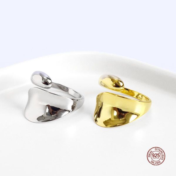 cluster rings lko personality water drop 925 sterling silver open ring ins smooth concave adjustable for couple valentine's day gifts, Golden;silver
cluster rings lko personality water drop 925 sterling silver open ring ins smooth concave adjustable for couple valentine's day gifts, Golden;silver