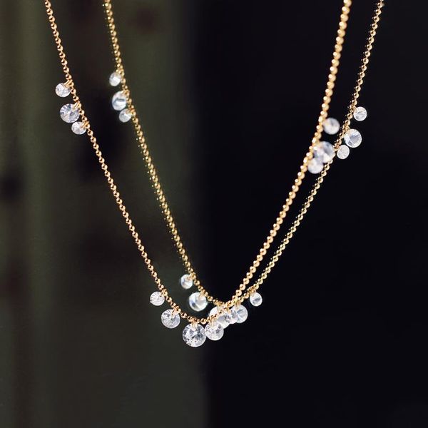chains rhysong stainless steel luxury shiny zircon collier femme exquisite dewdrop pendant goth bead necklace for women jewelry gift, Silver
chains rhysong stainless steel luxury shiny zircon collier femme exquisite dewdrop pendant goth bead necklace for women jewelry gift, Silver