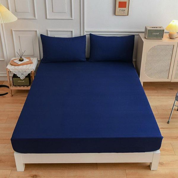 sheets & sets fashion deep blue fitted sheet bed cover bedspread round elastic 90*200*27cm 180*200*27
sheets & sets fashion deep blue fitted sheet bed cover bedspread round elastic 90*200*27cm 180*200*27
