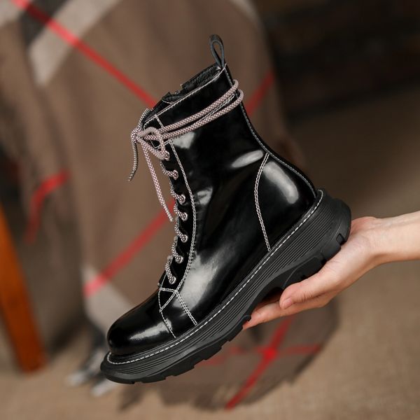 wool liner women boots thick bottom black lace up martin boots women genuine leather zip platform shoes 2021 new autumn winter
wool liner women boots thick bottom black lace up martin boots women genuine leather zip platform shoes 2021 new autumn winter