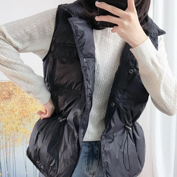 women's vests women waistcoat white sleeveless jacket female winter vest bodywarmer fashion windproof lightweight outerwear, Black;white
women's vests women waistcoat white sleeveless jacket female winter vest bodywarmer fashion windproof lightweight outerwear, Black;white