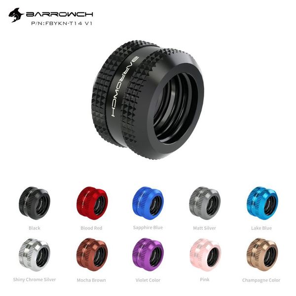 barrowch g1/4 thread multi-color 14mm hard pipe connection finger-tight fitting fbykn-t14 v1
barrowch g1/4 thread multi-color 14mm hard pipe connection finger-tight fitting fbykn-t14 v1