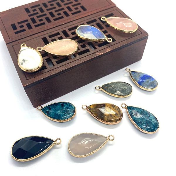 charms natural stone pendant drop-shaped necklace suitable for diy bracelet earrings jewelry accessories making 30x16mm, Bronze;silver
charms natural stone pendant drop-shaped necklace suitable for diy bracelet earrings jewelry accessories making 30x16mm, Bronze;silver