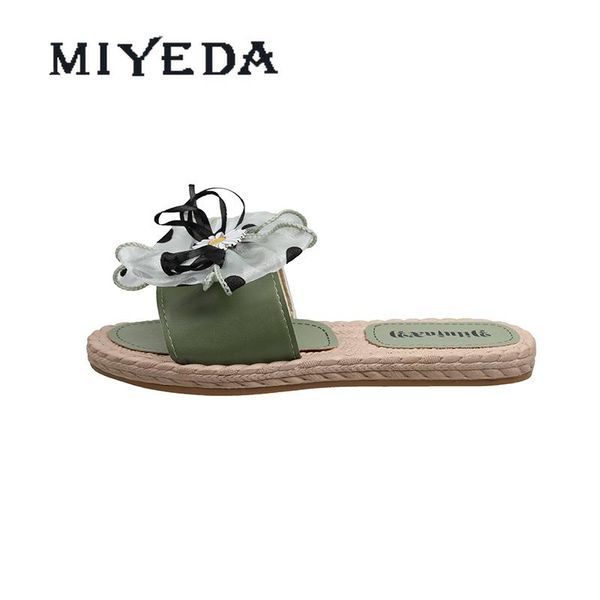 slippers miyeda women gauze flat flower bowknot casual wave point elegant little daisy female summer spring outside shoes, Black
slippers miyeda women gauze flat flower bowknot casual wave point elegant little daisy female summer spring outside shoes, Black