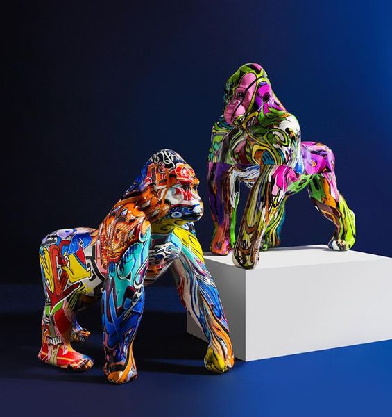 decorative objects & figurines creative colorful graffiti gorilla sculpture animal statue resin ornament modern figurine home decoration gif
decorative objects & figurines creative colorful graffiti gorilla sculpture animal statue resin ornament modern figurine home decoration gif