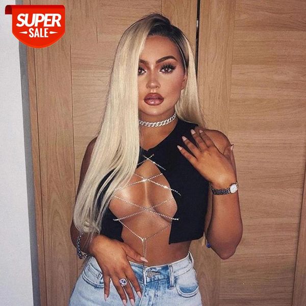 2020 new women adjustable lace up hollow out tank tees camisole vest metal chain sleeveless tank crop clubwear #fi9j, White
2020 new women adjustable lace up hollow out tank tees camisole vest metal chain sleeveless tank crop clubwear #fi9j, White