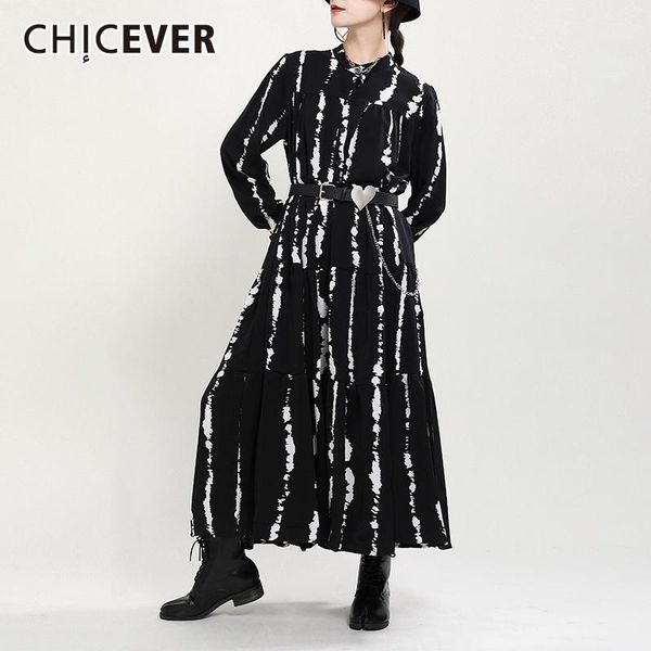 casual dresses chicever striped dress for women stand collar long sleeve ruched hit color loose midi female fashion clothing, Black;gray
casual dresses chicever striped dress for women stand collar long sleeve ruched hit color loose midi female fashion clothing, Black;gray