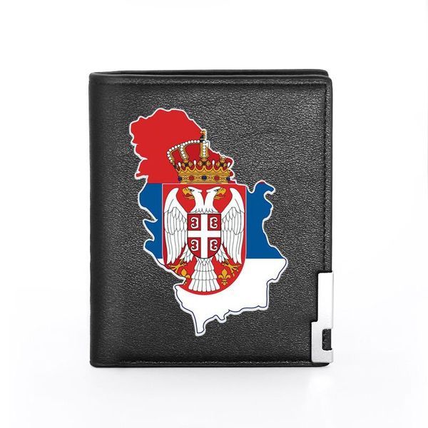 the republic of serbia printing leather wallet men women bifold holder short purse male, Red;black
the republic of serbia printing leather wallet men women bifold holder short purse male, Red;black