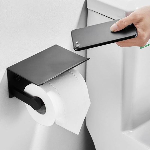 toilet paper holders wall mounted black holder tissue roll with phone storage shelf bathroom accessories
toilet paper holders wall mounted black holder tissue roll with phone storage shelf bathroom accessories