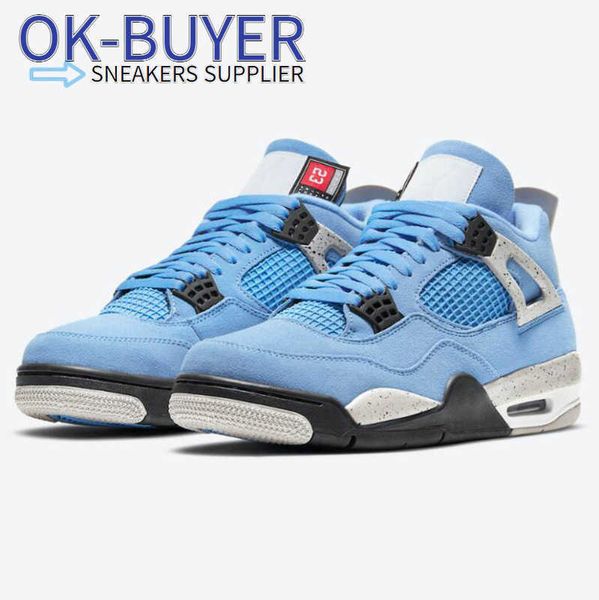 high quailty jumpman 4 university blue basketball shoes classics unc 4s suede sneaker designer with box
high quailty jumpman 4 university blue basketball shoes classics unc 4s suede sneaker designer with box