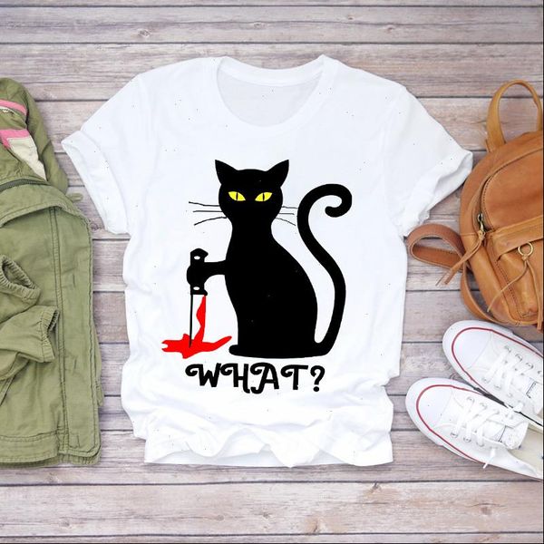 women cartoon cat funny animal fashion halloween 90s print lady t shirts womens t shirt ladies female tee t shirt, White
women cartoon cat funny animal fashion halloween 90s print lady t shirts womens t shirt ladies female tee t shirt, White