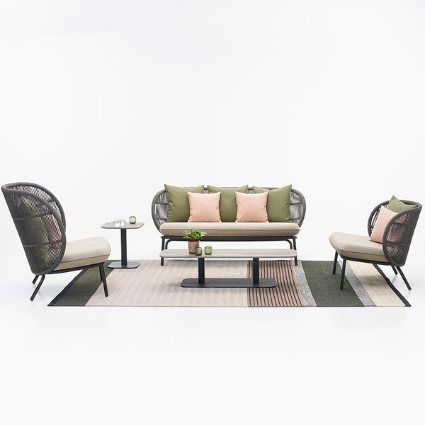 camp furniture outdoor rattan sofa balcony el villa soft decoration designer rope coffee table combination
camp furniture outdoor rattan sofa balcony el villa soft decoration designer rope coffee table combination