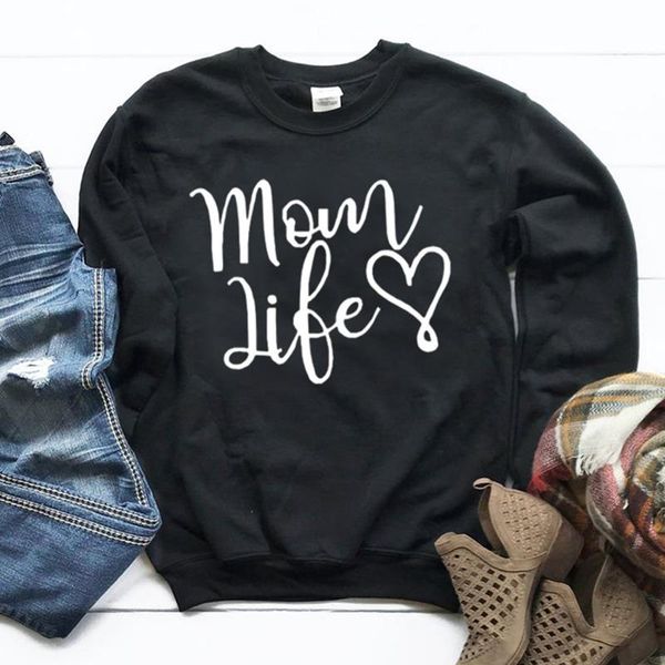 women's hoodies & sweatshirts casual for lady girl mom life heart print women funny hipster jumper drop ship, Black
women's hoodies & sweatshirts casual for lady girl mom life heart print women funny hipster jumper drop ship, Black