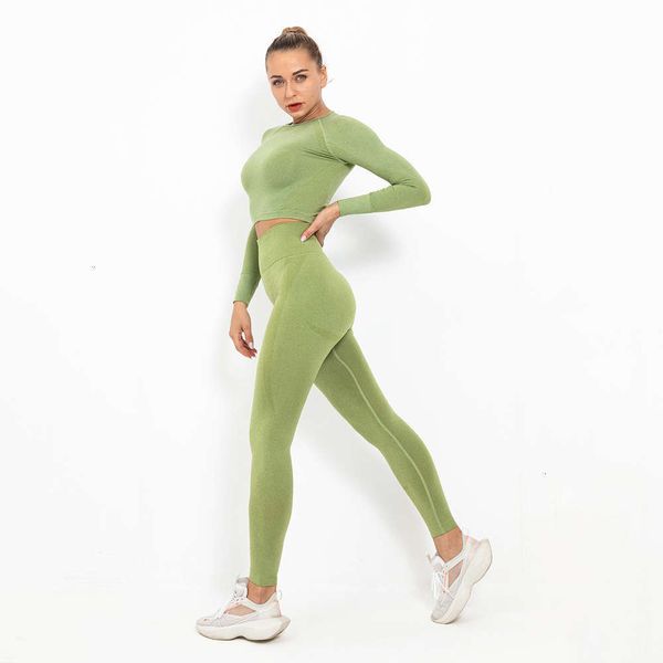 tight skirt seamless yoga women's crescent tight elastic long sleeve 2020 running fitness suit designer, Gray
tight skirt seamless yoga women's crescent tight elastic long sleeve 2020 running fitness suit designer, Gray