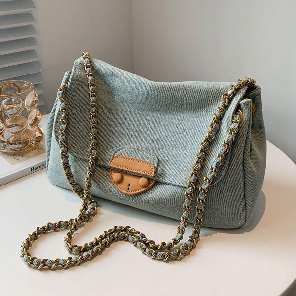 evening bags denim women shoulder underarm bag large capacity luxury designer handbag fashion chain female messenger tote
evening bags denim women shoulder underarm bag large capacity luxury designer handbag fashion chain female messenger tote