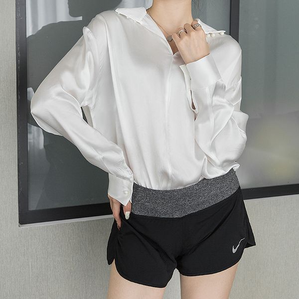 new arrival fashion korean blouse women spring ol temperament casual pearl button acetate two-wear long-sleeve satin loose shirt pkik, White
new arrival fashion korean blouse women spring ol temperament casual pearl button acetate two-wear long-sleeve satin loose shirt pkik, White
