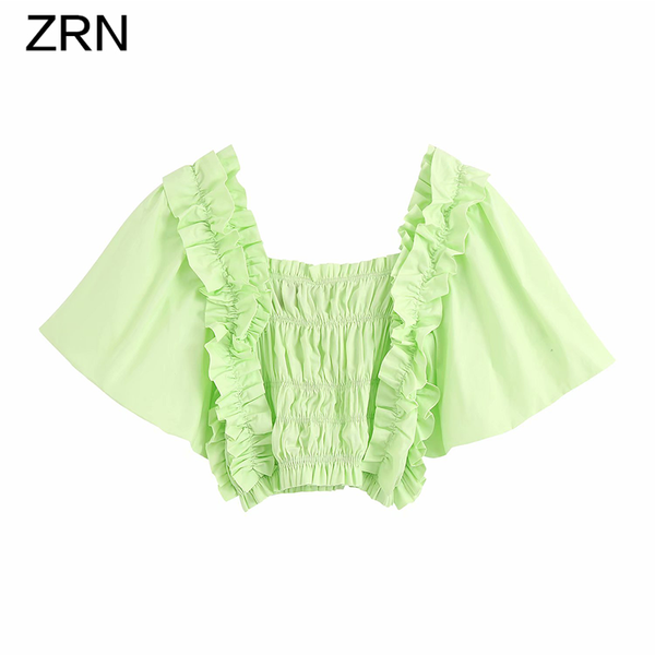 women's blouses & shirts blouse women fashion ruffles woman solid color square neck bat sleeve shirt for elegant vintage elastic wrap, White
women's blouses & shirts blouse women fashion ruffles woman solid color square neck bat sleeve shirt for elegant vintage elastic wrap, White