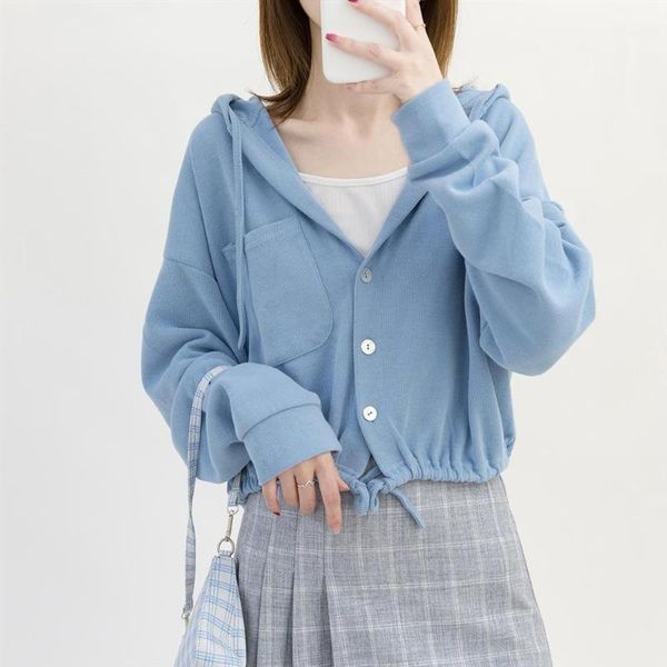 women's jackets arrival spring/autumn women casual loose long sleeve outerwear & coats hooded collar single breasted short p122, Black;brown
women's jackets arrival spring/autumn women casual loose long sleeve outerwear & coats hooded collar single breasted short p122, Black;brown