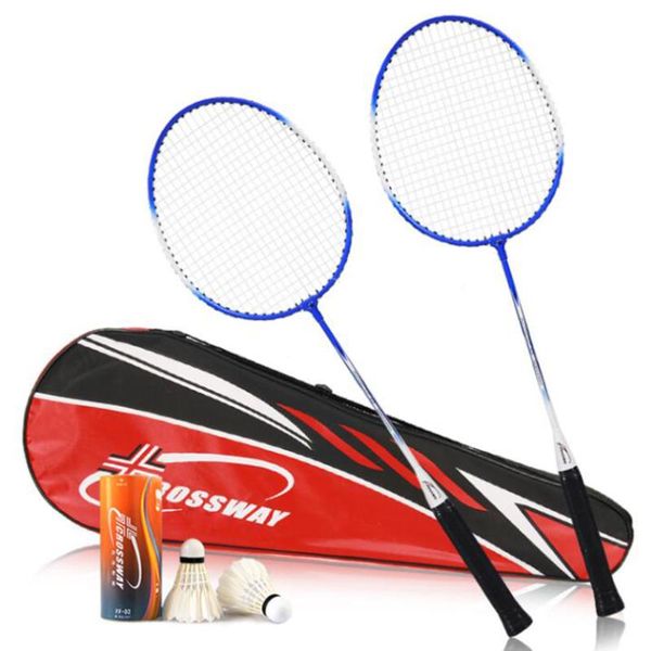 crossway 2pcs badminton racket iron alloy with bag beginner children outdoor training sports equipment 212
crossway 2pcs badminton racket iron alloy with bag beginner children outdoor training sports equipment 212